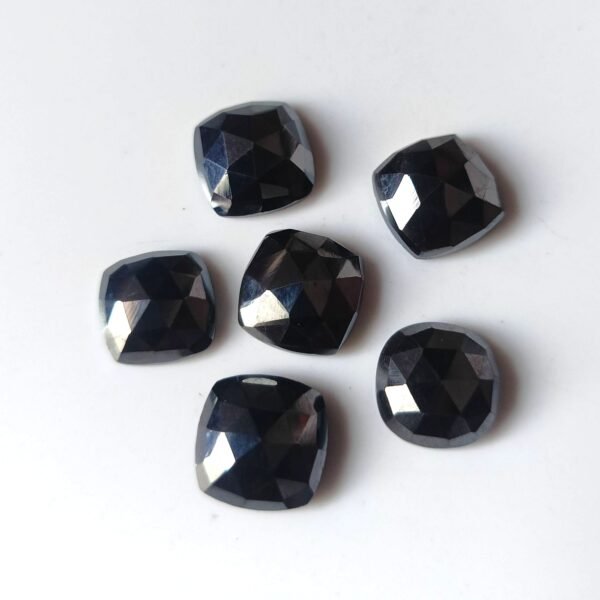 Natural Hematite Cushion Rose Cut