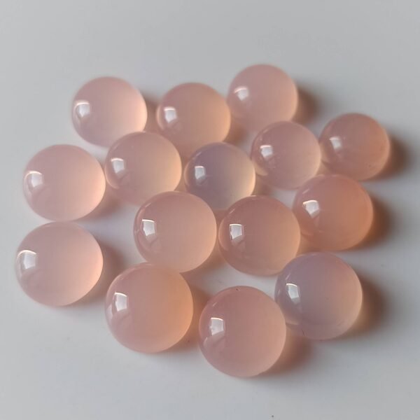 AAA Natural Pink Chalcedony Round Gemstone